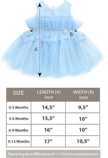 AS Baby Girl Tulle Princess Dress