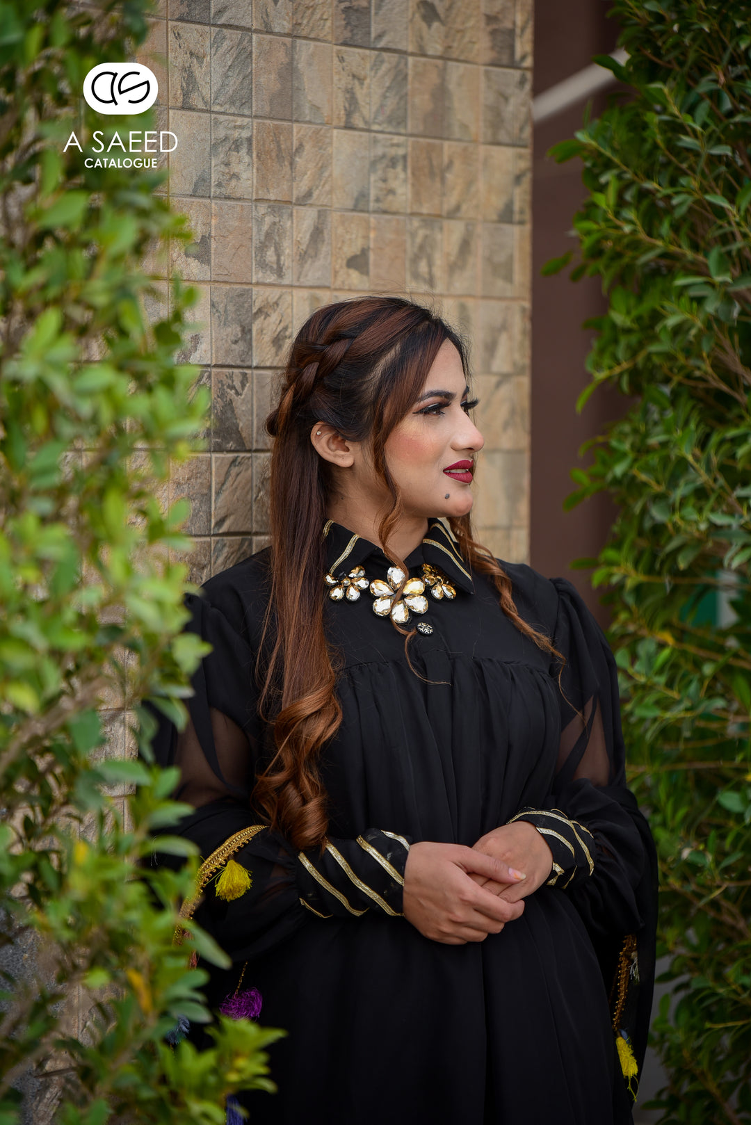AS Black Gharara Dress