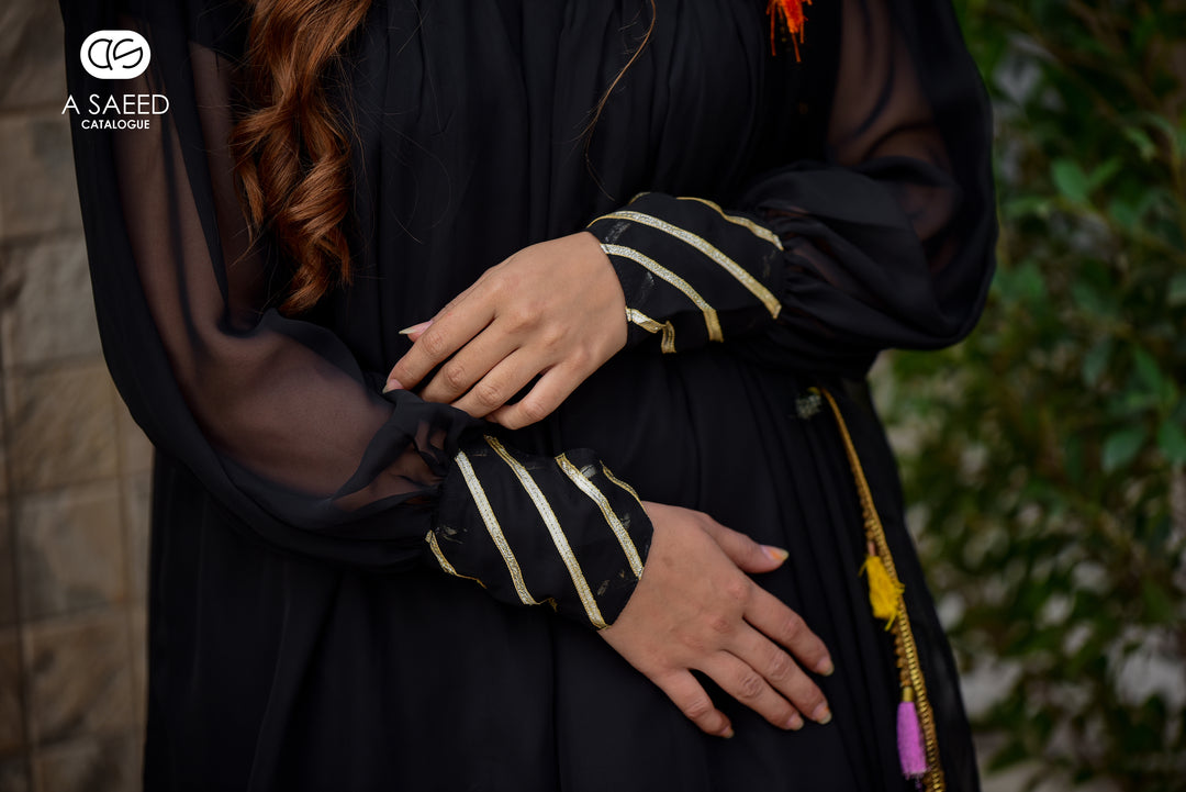 AS Black Gharara Dress