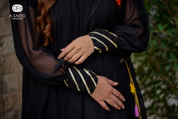 AS Black Gharara Dress