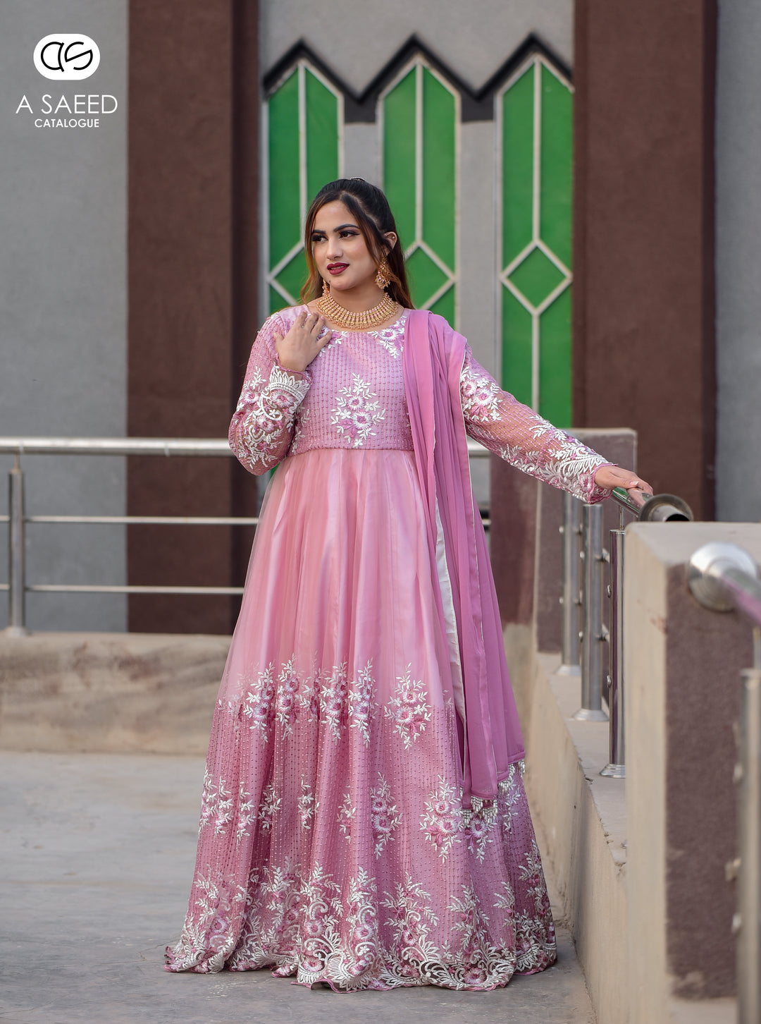 AS Net Embroidery Maxi-785