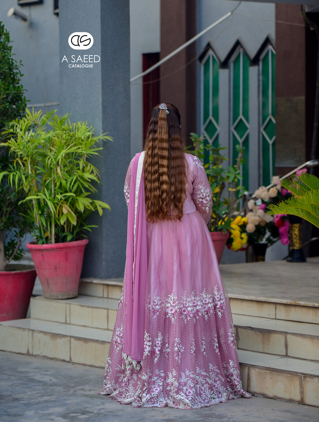 AS Net Embroidery Maxi-785