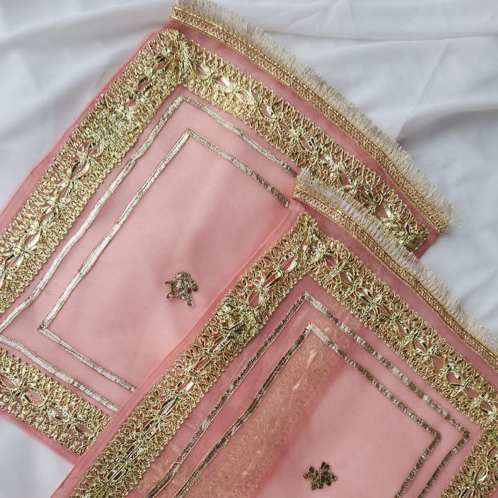 Bridal Bari Bags With Gota Work - Multicolor