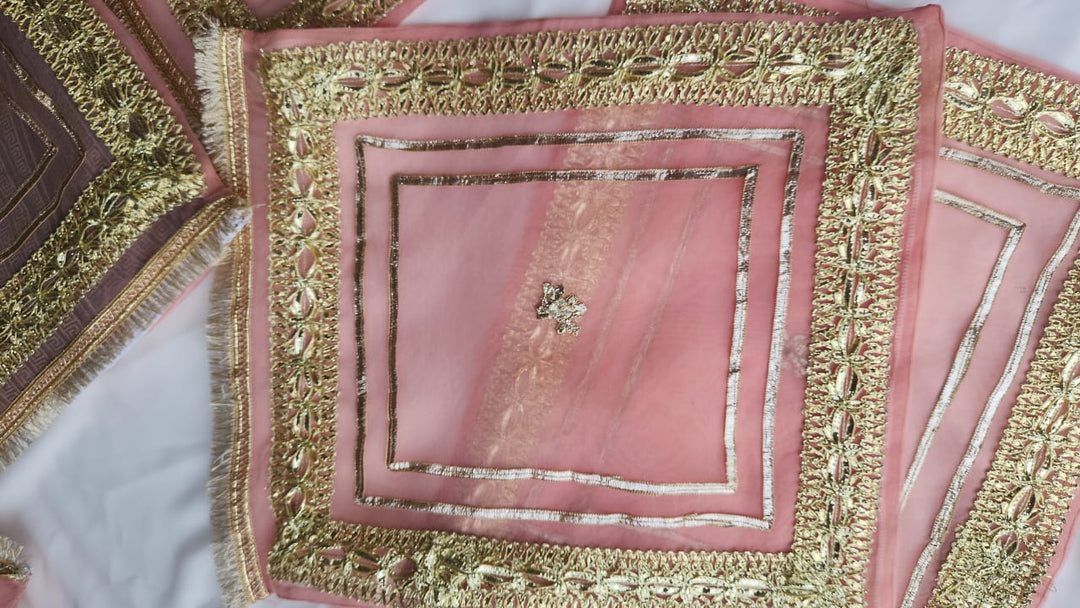 Bridal Bari Bags With Gota Work - Multicolor