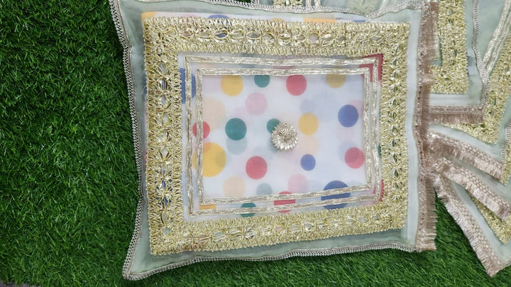 Bridal Bari Bags With Gota Work - Multicolor
