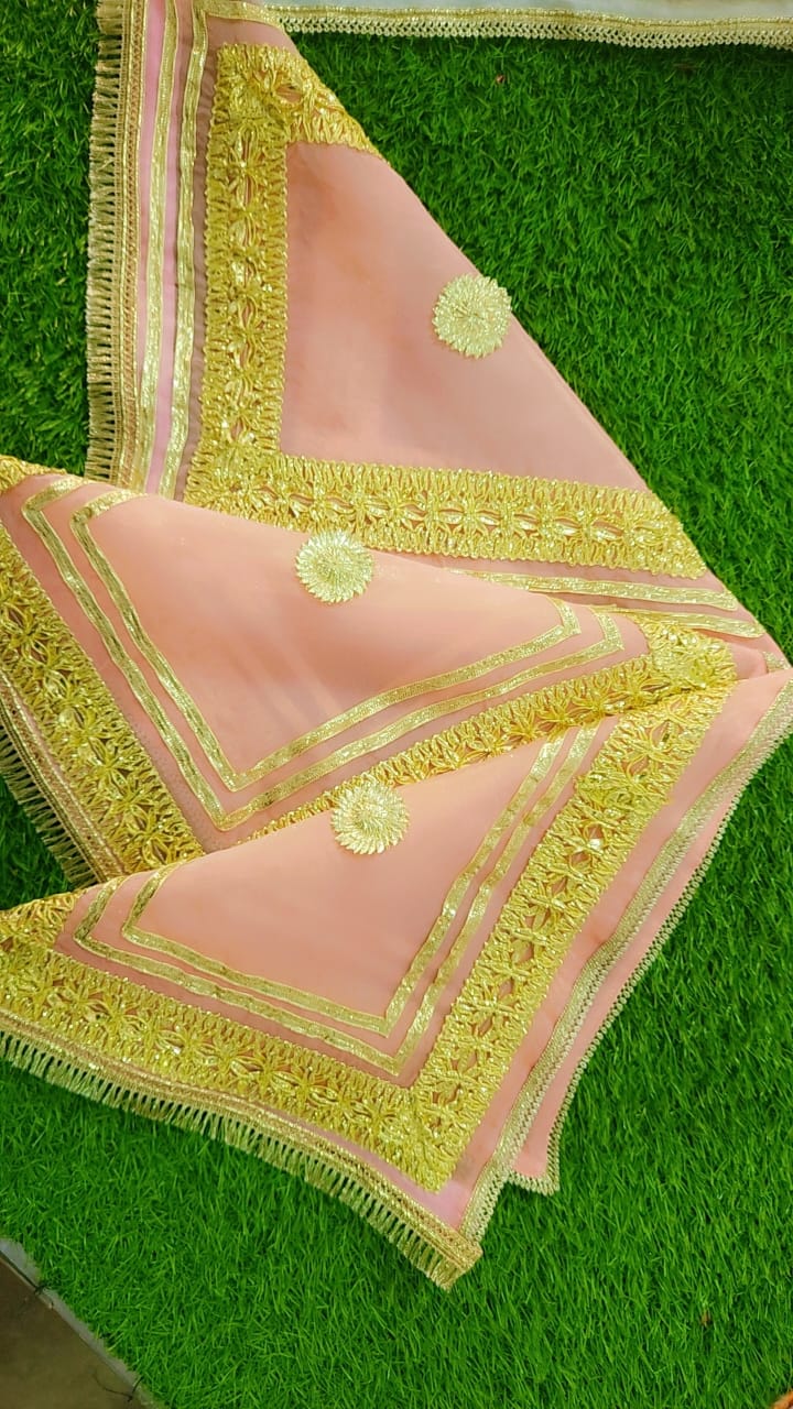 Bridal Bari Bags With Gota Work - Multicolor