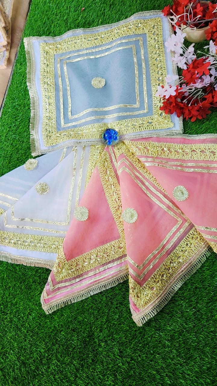 Bridal Bari Bags With Gota Work - Multicolor