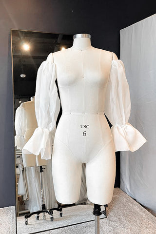 Detachable Puffy Organza Sleeves  romance and fashion