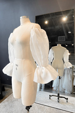 Detachable Puffy Organza Sleeves  romance and fashion