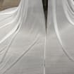 Chiffon 2 Pieces Bridal Cape, Fairy Butterfly Pins Cape, Custom Wedding Cape, Cathedral Length Bridal  Cape with Butterfly