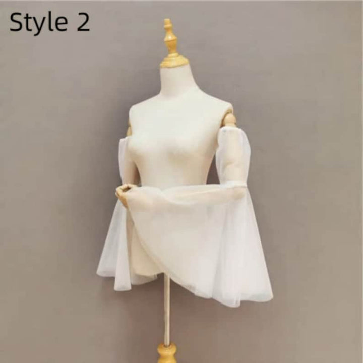 Long Pop Wedding Sleeves, Detachable Wedding Sleeves, Bride Wedding Sleeves, Satin Wedding Sleeves, Dress Sleeves, Wedding Dress Decor