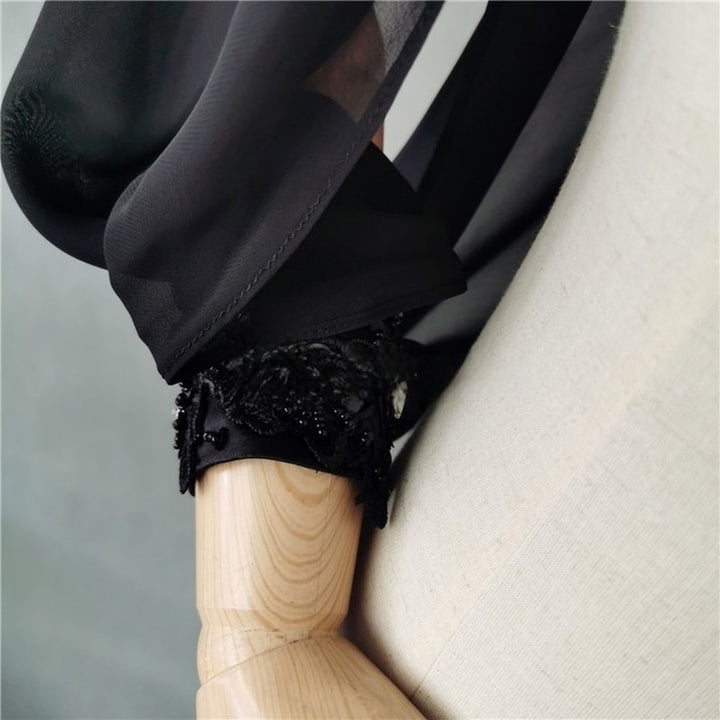 Embroidery Wedding Sleeves, Removable Wedding Sleeves, Black Wedding Sleeve, Bridal Dress Sleeves, Wedding Dress Decor