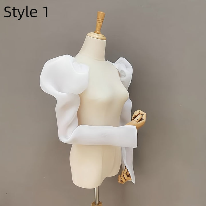 Long Pop Wedding Sleeves, Detachable Wedding Sleeves, Bride Wedding Sleeves, Satin Wedding Sleeves, Dress Sleeves, Wedding Dress Decor