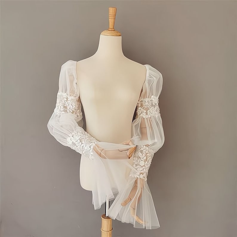 Lace Pleats Wedding Sleeves, Detachable Wedding Sleeves, Bridal Dress Sleeves, Personalized Wedding Sleeve, Wedding Dress Decor
