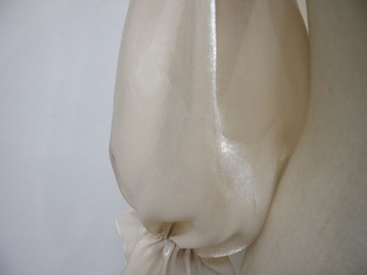 Detachable Long Wedding Dress Sleeves, Elastic Dress Sleeves, Champagne off Shoulder Sleeves, Custom Wedding Sleeves, Bridal Accessory,23.4"