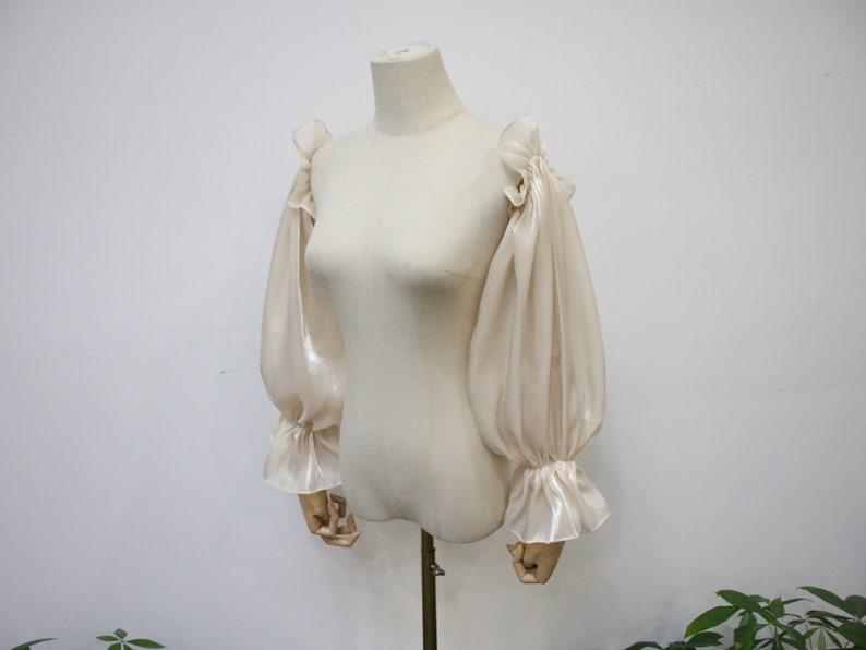 Detachable Long Wedding Dress Sleeves, Elastic Dress Sleeves, Champagne off Shoulder Sleeves, Custom Wedding Sleeves, Bridal Accessory,23.4"