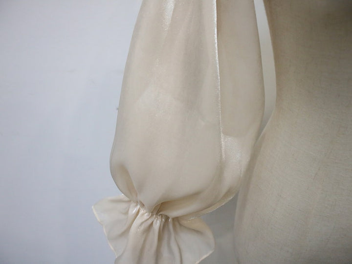 Detachable Long Wedding Dress Sleeves, Elastic Dress Sleeves, Champagne off Shoulder Sleeves, Custom Wedding Sleeves, Bridal Accessory,23.4"